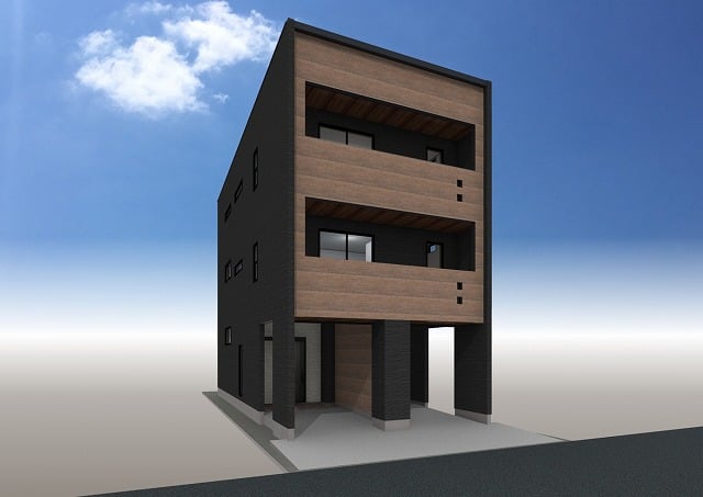 Casa Campana（名古屋市西区 賃貸）木造3階建　重層式3LDK アパート 屋根付駐車場 ※2023/01/下旬竣工予定 アイキャッチ画像